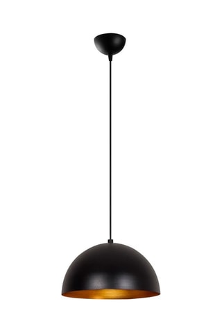Candeeiro suspenso Sivani - Preto e dourado - 100 W