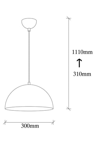 Candeeiro suspenso Sivani - Preto e dourado - 100 W