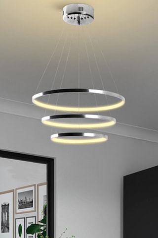 Candeeiro suspenso LED Cromado