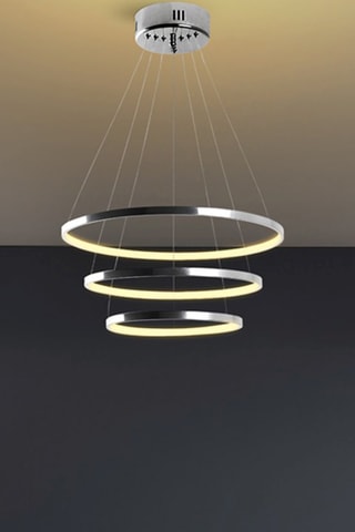 Candeeiro suspenso LED Cromado