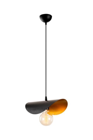 Candeeiro suspenso Sivani - Preto e dourado - 100 W
