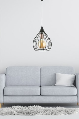 Candeeiro suspenso LB046 - Preto - 40 W
