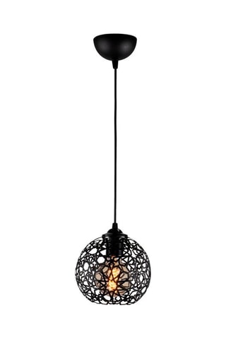 Candeeiro suspenso Fellini - Preto - 40 W