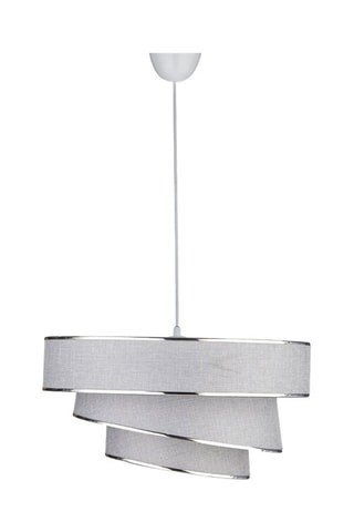 Candeeiro suspenso - Cinzento e prateado - 40 W
