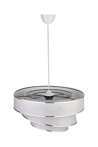 Candeeiro suspenso - Cinzento e prateado - 40 W