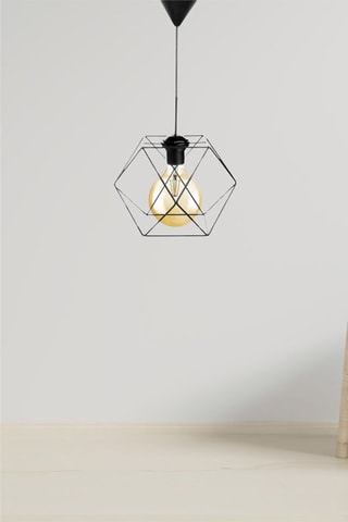 Candeeiro suspenso - Preto - 40 W