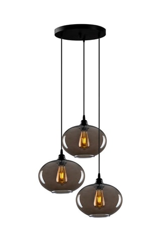 Candeeiro suspenso Smoked Preto