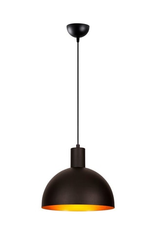 Candeeiro suspenso Sivani - Preto e dourado - 100 W
