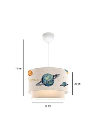 Candeeiro suspenso - Branco - 40 W