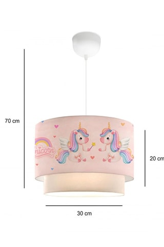 Candeeiro suspenso - Rosa - 40 W