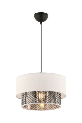 Candeeiro suspenso Echo - Branco e cinzento - 45-60 W
