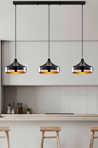 Hanglamp Yildo - Zwart - 3 x 40 W