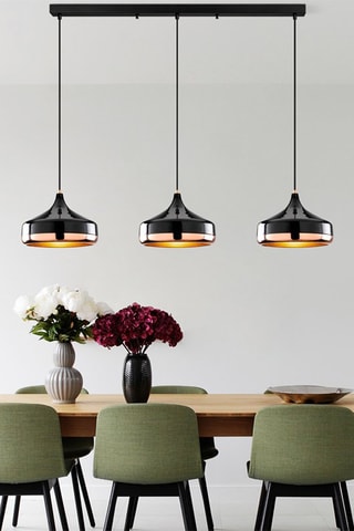 Hanglamp Yildo - Zwart - 3 x 40 W