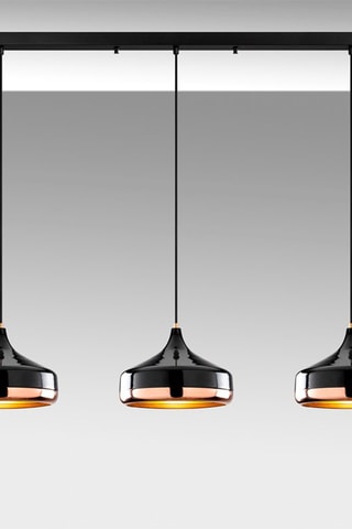 Hanglamp Yildo - Zwart - 3 x 40 W