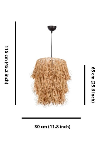 Candeeiro suspenso - Bege - 40 W