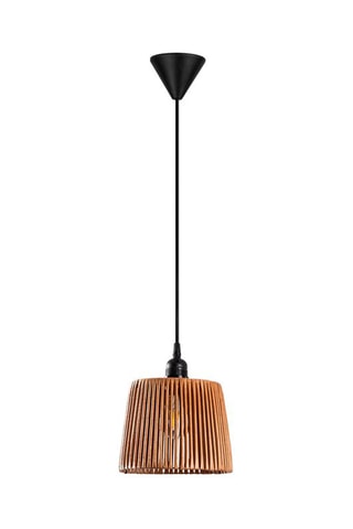 Candeeiro suspenso em bambu Akin - Natural - 45-60 W