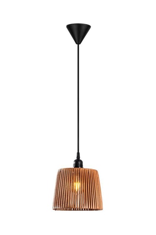 Candeeiro suspenso em bambu Akin - Natural - 45-60 W
