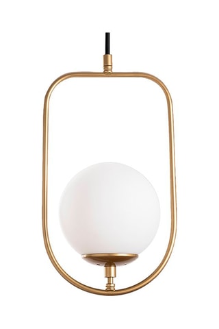Candeeiro suspenso Skew Dourado e preto