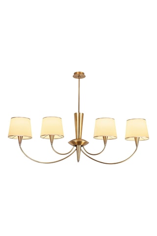 Hanglamp Pardo - Goudkleurig en Wit - 4 x 40 W