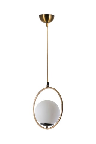 Candeeiro suspenso Ring - Branco - 60 W