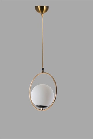 Candeeiro suspenso Ring - Branco - 60 W