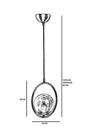 Candeeiro suspenso Ring - Branco - 60 W