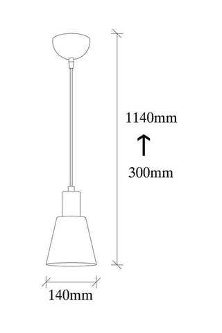 Candeeiro suspenso Kem - Dourado - 100 W