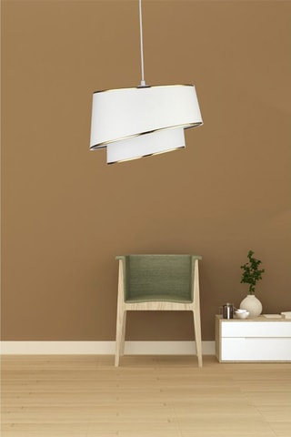 Candeeiro suspenso KS-2003 - Branco - 40 W