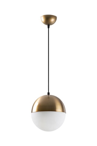 Candeeiro suspenso Bastos 2101 Branco e bronze