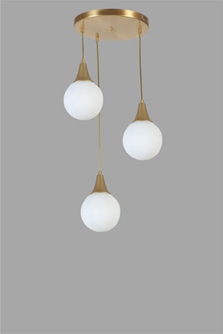Candeeiro suspenso - Branco - 3 x 40 - 60 W