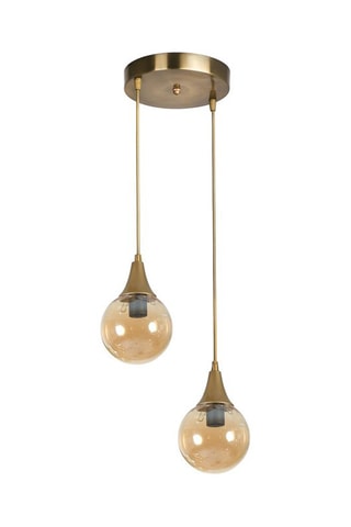 Candeeiro suspenso Afra 2 - Dourado - 2 x 60 W
