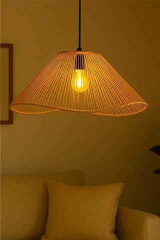 Candeeiro suspenso - Bege e preto - 40 W