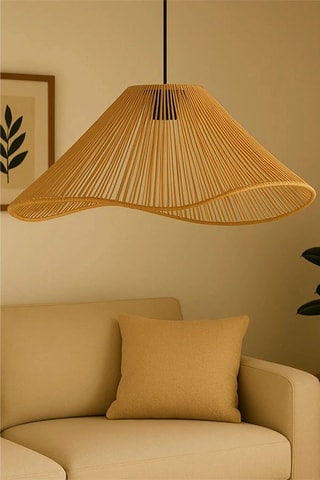 Candeeiro suspenso - Bege e preto - 40 W
