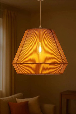 Candeeiro suspenso Braeza - Bege - 40 W