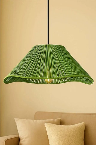 Candeeiro suspenso Greenfav - Verde e preto - 40 W
