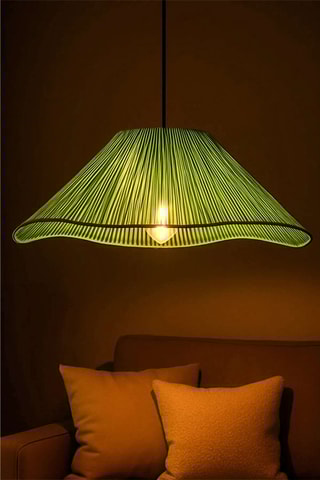 Candeeiro suspenso Greenfav - Verde e preto - 40 W
