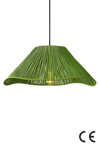 Candeeiro suspenso Greenfav - Verde e preto - 40 W