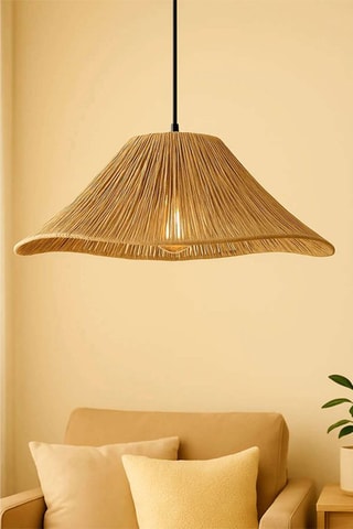 Candeeiro suspenso Mirae - Bege - 40 W