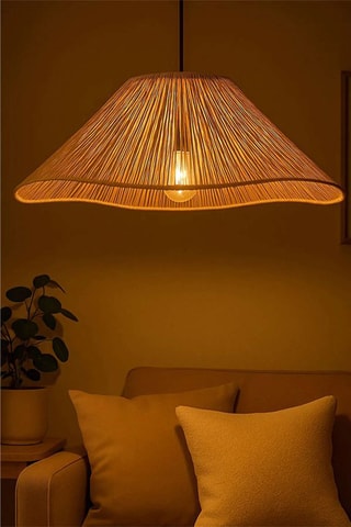 Candeeiro suspenso Mirae - Bege - 40 W