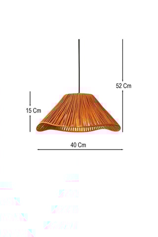 Candeeiro suspenso Rayen - Camel - 40 W