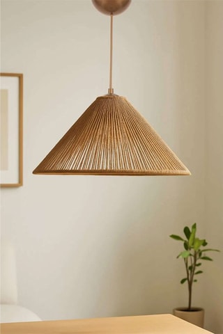 Candeeiro suspenso Hanai - Bege - 40 W