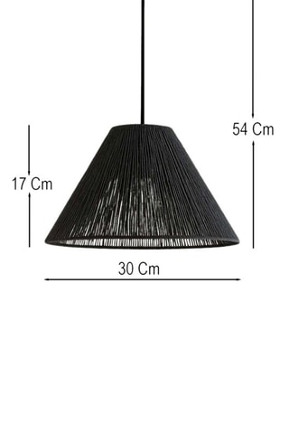 Candeeiro suspenso Ardena - Preto - 40 W