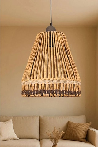 Candeeiro suspenso Caula - Bege - 40 W