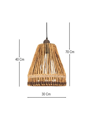 Candeeiro suspenso Caula - Bege - 40 W