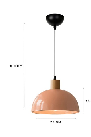 Candeeiro suspenso - Salmão - 40 W