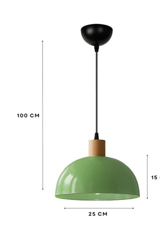 Candeeiro suspenso - Verde claro - 40 W