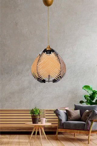 Candeeiro suspenso YL224 - Bege - 60 W