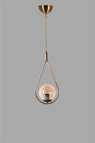 Candeeiro suspenso Damla Tekli - Dourado - 60 W