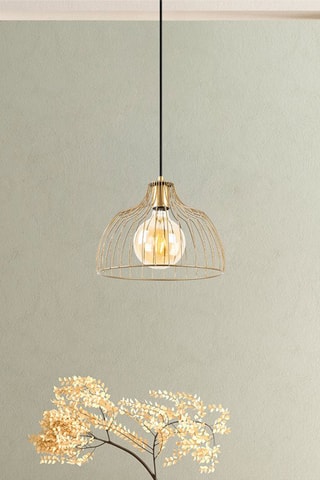 Candeeiro suspenso Kozan - Dourado - 40 W