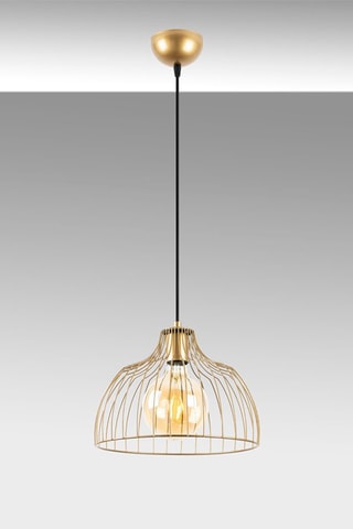 Candeeiro suspenso Kozan - Dourado - 40 W